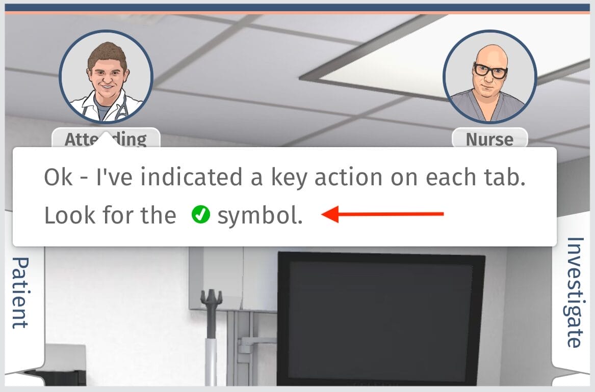 Key Actions highlight in the Simulator